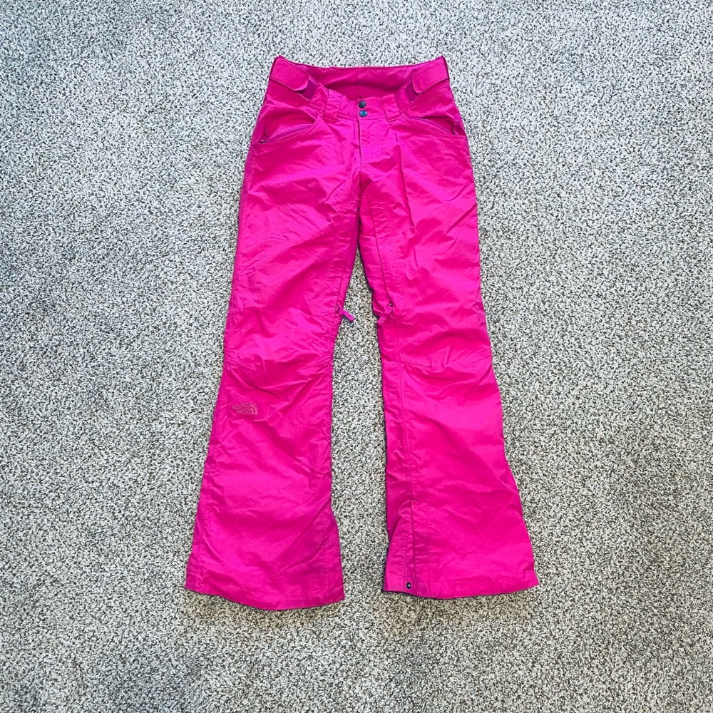 The North Face Hyvent Waterproof Hot Pink Snow Pants